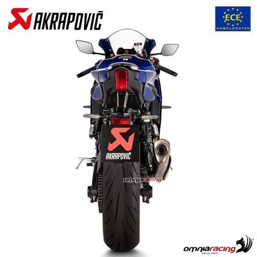 Scarico completo Akrapovic omologato titanio Yamaha R7 2022-2024 - Foto 4 di 7