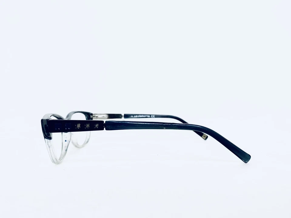 Liz Claiborne Gray Clear Ombré Lucite Cat Eye Frame Glasses L397 0G74 52 15 130 - Image 4 of 4