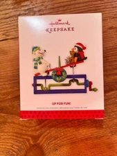 HallmarkOrnament  2013 Up for Fun Teeter Totter Polar Bear Penguin Seesaw