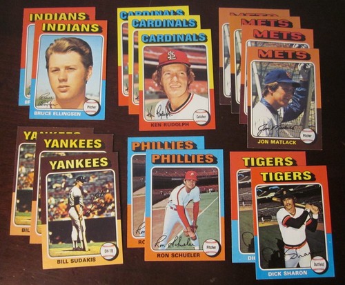 Topps Baseball 1975 - Elige terminar tu conjunto - (#250-499) casi nuevo casi nuevo/como nuevo - Imagen 41 de 244