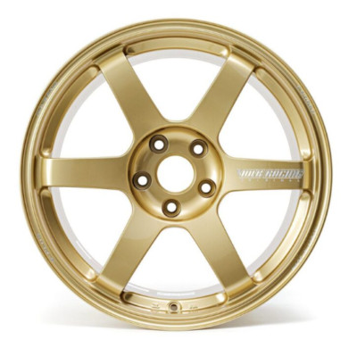 (Set of 4) Volk TE37 Saga S-Plus 18x9.5 +34 5x114.3 Gold Tesla 3 & Y