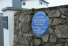 Photo 12x8 Blue plaque to Oliver Heaviside "Oliver Heaviside Hon M.I.E.E.  c2020