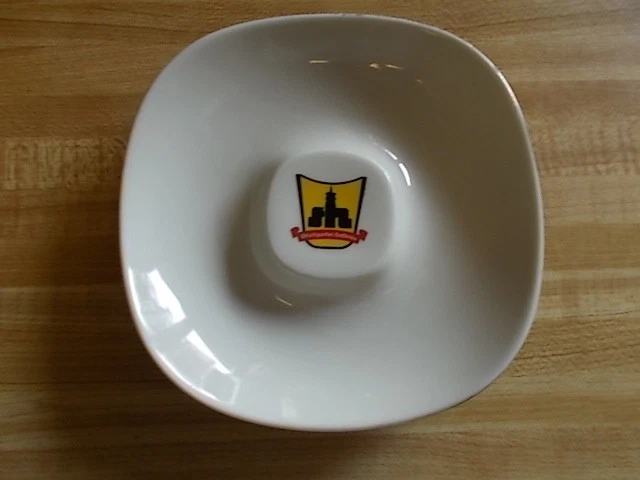 VINTAGE Gtuttgarter Hofbrau Pilsner Beer Ale VERY RARE Glass Ashtray CHIPPED!