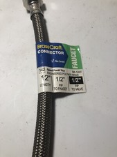 BrassCraft 1/2 In. FIP X 1/2 In. FIP X 12 In.Braided Faucet Connector ECS