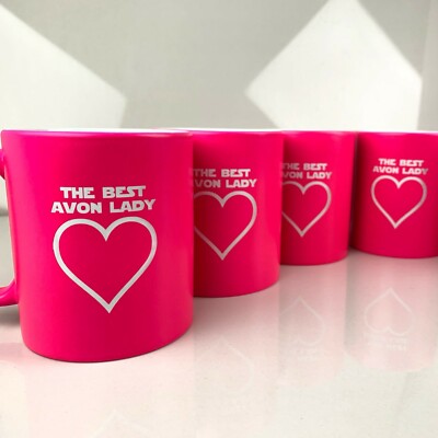 Avon Rep Tasse The Best Avon Lady Neon Pink Kaffeetasse Geburtstag Geschenkidee