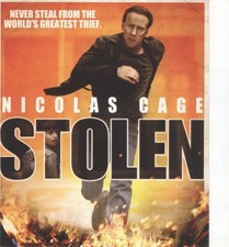 No Disc No Case ORIGINAL COVER ART Stolen 2012 Blu-ray Cover Nicholas Cage