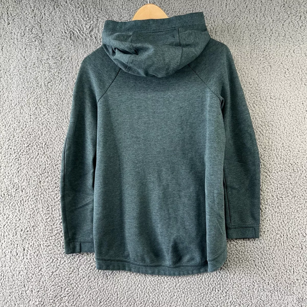 Vintage Nike Tech Fleece Hoodie Mens Extra Small Green Blue