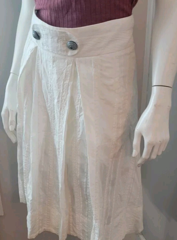 スカート BOSS Woman Skirt White 50543982 100 BOSS - Elasticated-waist maxi skirt in cotton poplin - White