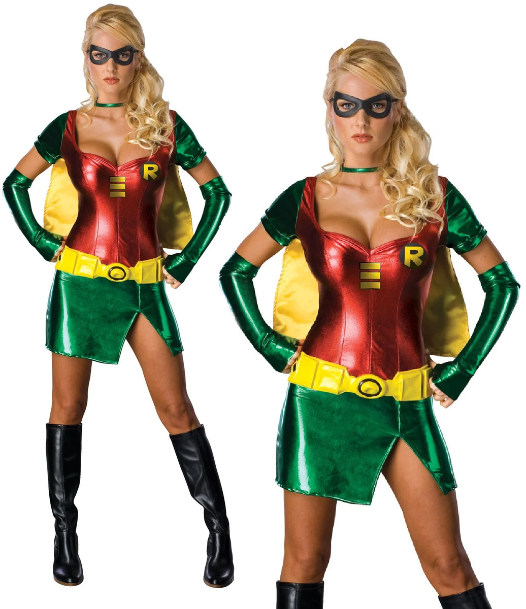 Ladies Robin Costume Official Batman Adults Superhero Fancy Dress Outfit | eBay Ladies Robin Costume Official Batman Adults Superhero Fancy Dress Outfit | eBay