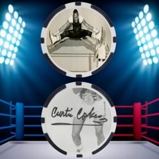 CURTIS COKES - BOXING HALL OF FAME - POKER CHIP - ***SIGNED/AUTO***