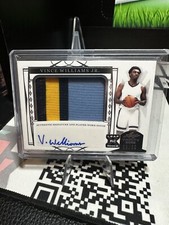 VINCE WILLIAMS JR #/99 Auto - Leaf Trinity WORN Patch Autograph RPA
