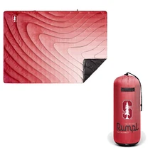 RUMPL Stanford Cardinal Original Puffy Blanket Warm Camping Blanket Lightweight