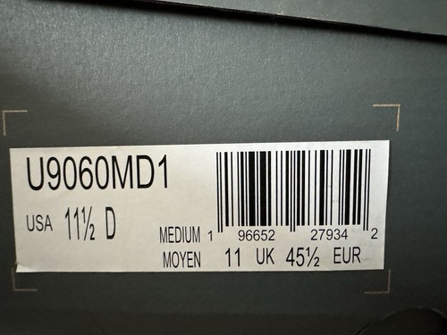 New Balance 9060 - Grey Day Special Release /Artic Grey - UK11 - Picture 5 of 5