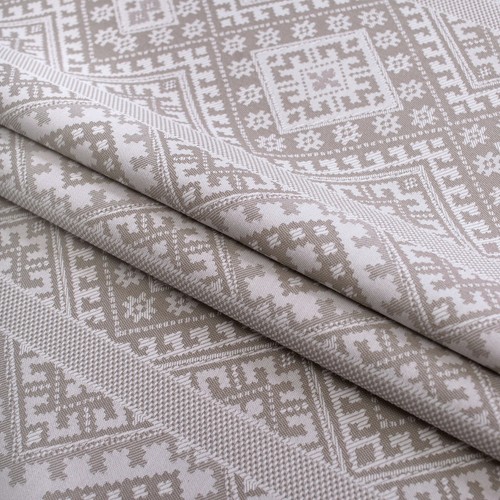 Easter Decorative Ukrainian Tablecloth karpathian hutsul ornament Beige Brown - 第 1/3 張圖片