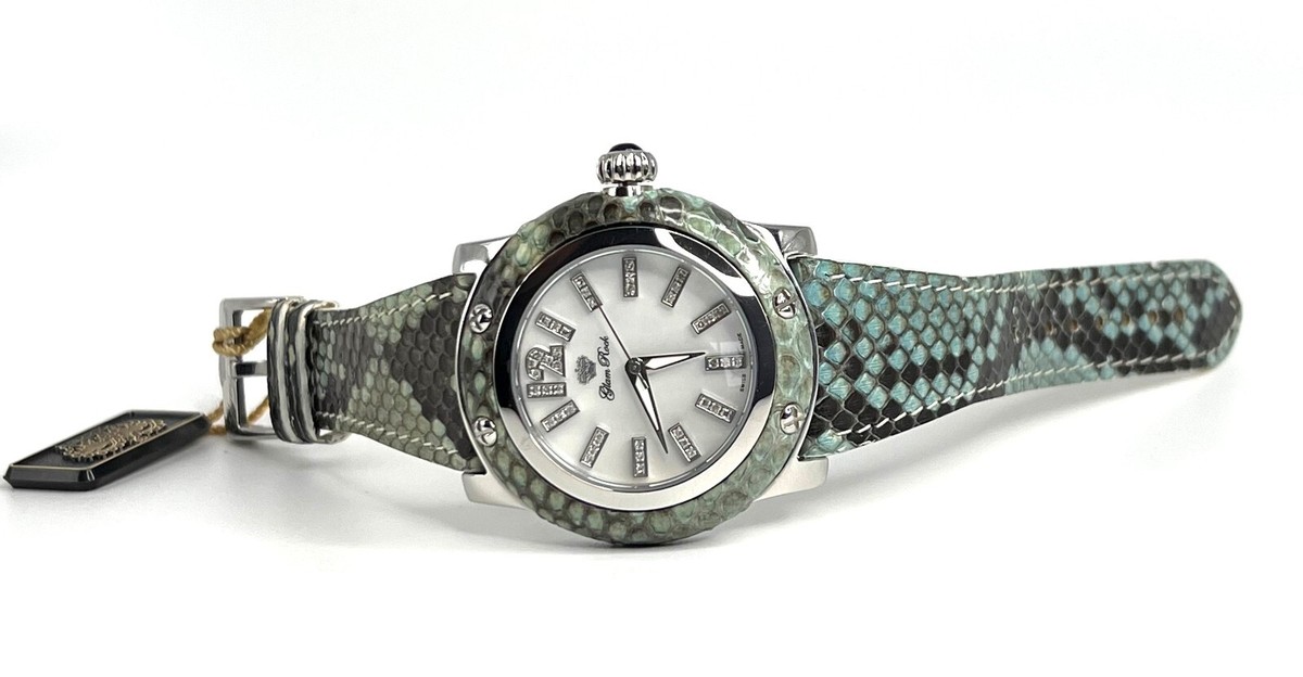 Genuine Python Glam Rock Watch with Diamonds Glam Rock SWISS MADE Genuine Python Collection | eBay main image 3