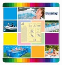 10 Underwater Bestway Adhesive Repair Patches Heavy Duty Spa Pool leak Kit Lazy