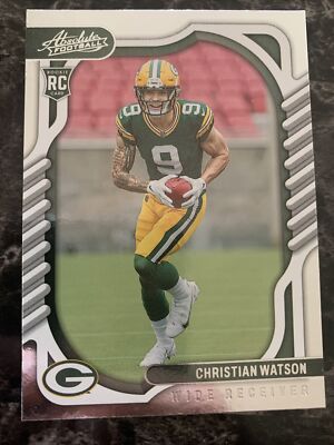 Christian Watson  2022  Panini Absolute Football   Rookie   #119