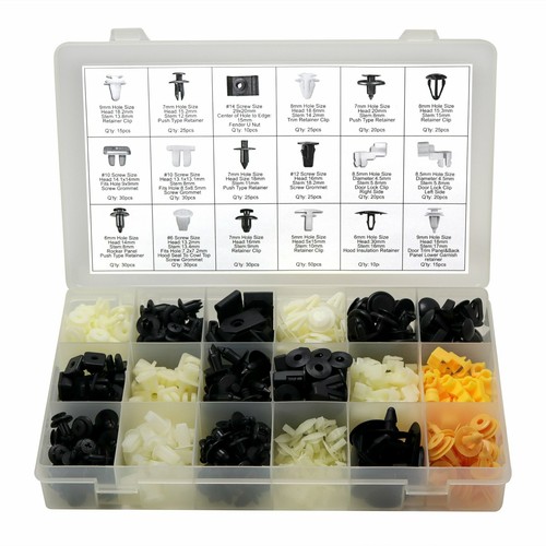35-Piece Assortment Molding Clips & Heater Box Seal Nuts For Chevy GM - Altha Fastener