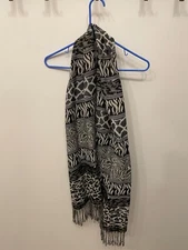 Womens Scarf Exotic Printed Vest Shawl- OS