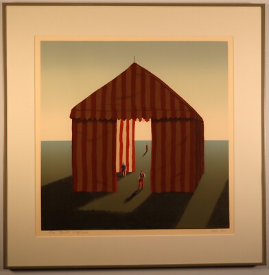 Vintage 1983 Serigraph  - ''The Tent'' by Alison Cann-Clift (Ali) Listed Artist