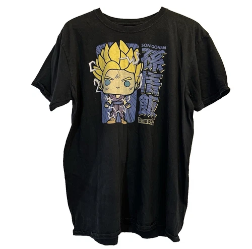 Camiseta Funko Pop Dragon Ball Z Personaje Negra Para Hombre XL