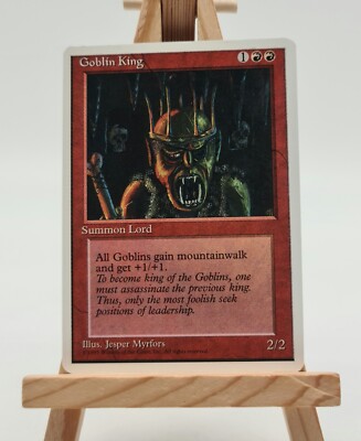 Goblin King (Fourth Edition (4ED) Magic Karte MTG englisch (Goblinkönig)