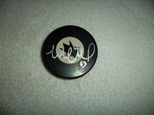 Matt Nieto Hand Signed San Jose Sharks Logo Puck Autograph Hockey NHL
