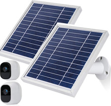 Solar Panel for Arlo Pro/Pro2 Cameras, 11.8ft Cable  Adjustable Mount, 2 Pack