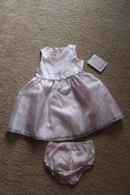 2 Piece Bonnie Baby Girl s Dress And Panties Pink Size 24M