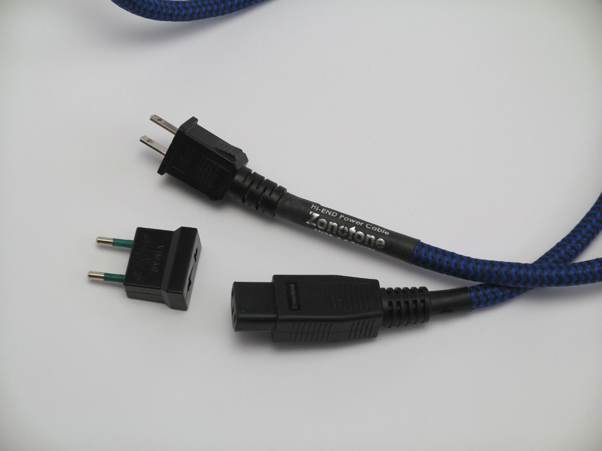 Zonotone 6N2P-3.5 BluePower1.5m コネクタータイプ ☆Zonotone プラグ付き電源ケーブル 6N2P-3.5BluePower(1.5m