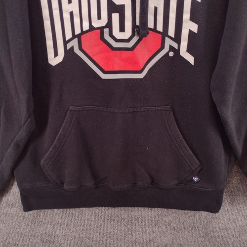 J. America Men's Ohio State Hoodie Sweatshirt Small Pullover Black Cotton Blend - 第 4/12 張圖片
