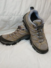 Merrell Womens Size 8.5W Moab Hiking Shoes - Gray Sneakers J500160W Camping