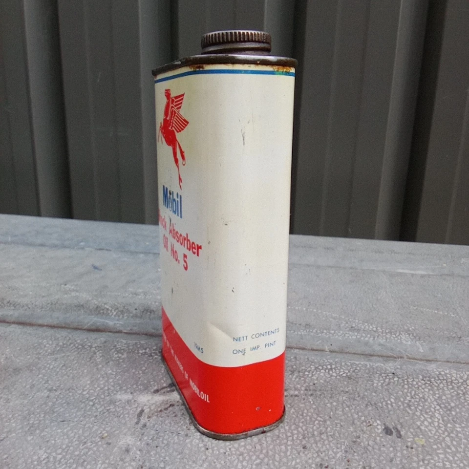 Vintage Mobil 1 Pint Shock Absorber No 5 Vacuum Oil Company Australia - image 2 of 4