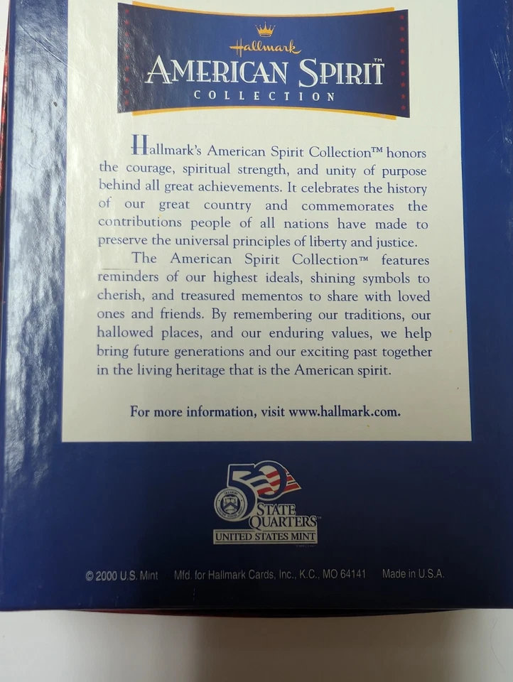 Hallmark American Spirit Collection North Carolina Coin and Figurine Set 2001 - Image 2 of 4