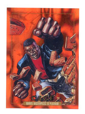 2024 Marvel Masterpieces '92 Platinum ORANGE LAVA #17 Cage #/25