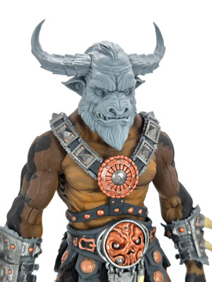 Custom 3d Printed Noble Minotaur Headsculpt For Mythic Legions OGRE Scale 