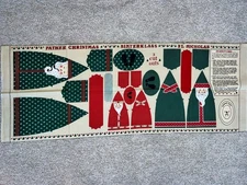 Vtg Joan Kessler FATHER CHRISTMAS, SINTERKLASS, ST. NICHOLAS ~ Cone Doll Fabric