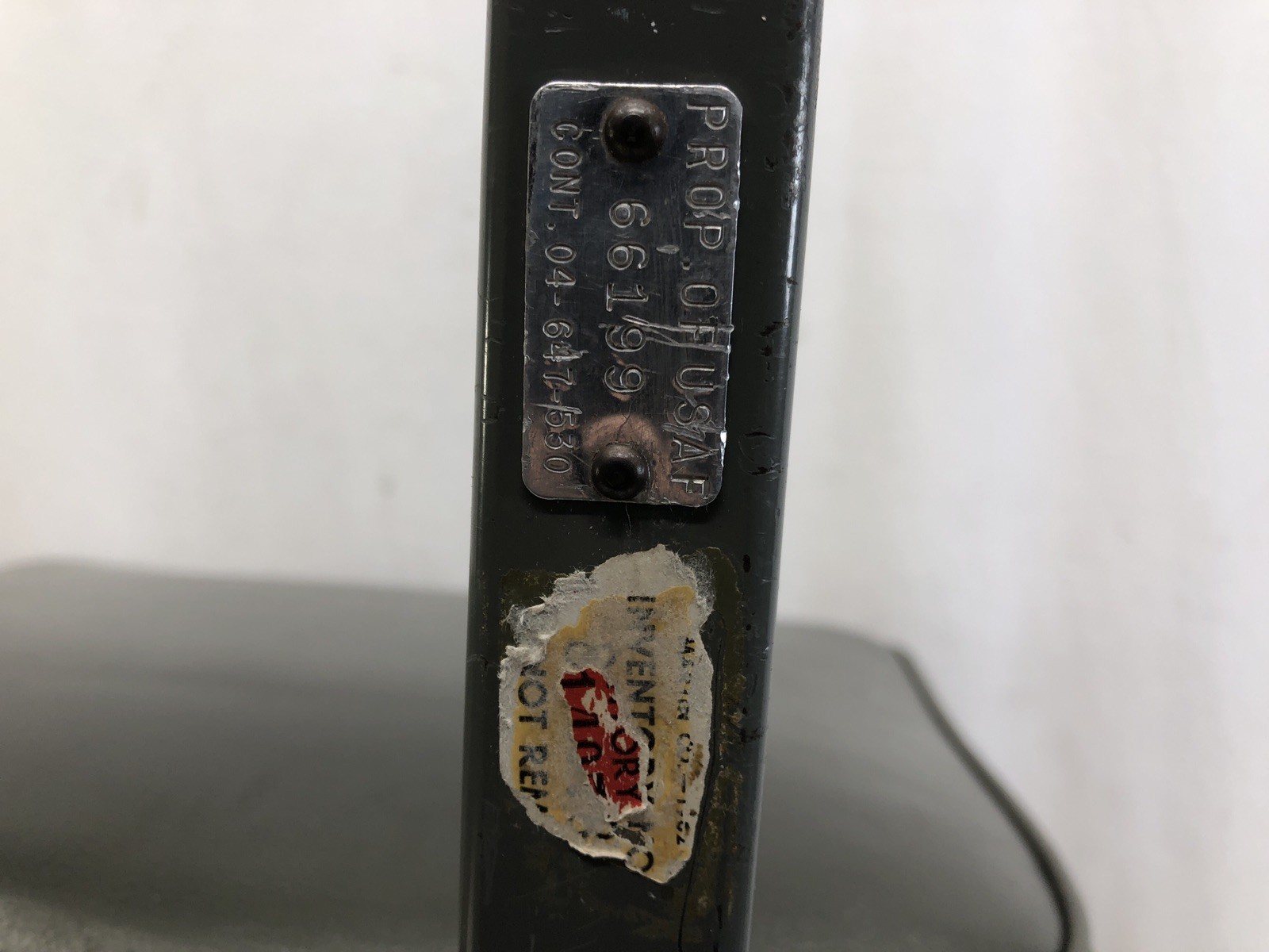 Industrial Swivel Office Tanker Desk Chair Rolling Propeller Base Steel MCM 1960