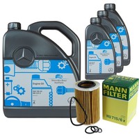 MANN-FILTER ÖLfilter 8L MotoröL 5W-40 MB 229.5 FüR Mercedes-Benz SLK 55