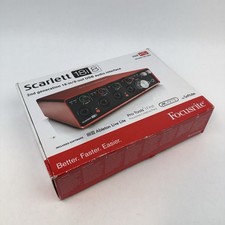 Focusrite Scarlett 18i8 2nd Gen USB Audio Interface w/ Box USB Cable Tested