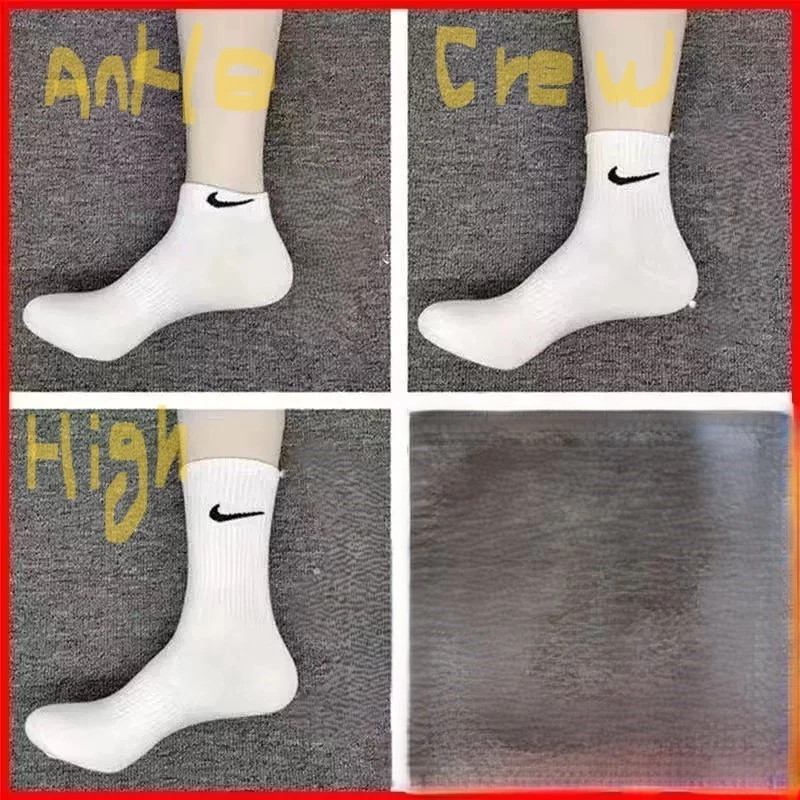 Nike Socks 5 Pairs Pack Mid-Tub 85percent Cotton Socks Boxed Unisex men women 4-9UK image 3