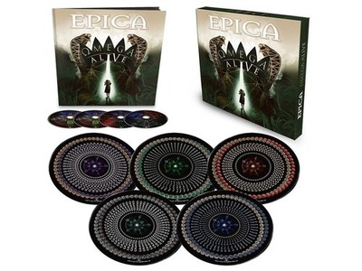 Epica - Omega Alive Box Set, Limited Edition, 5x Vinyl, 2 x CD, Blu-ray, Earbook