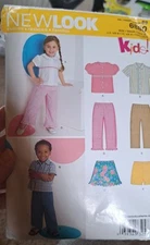 New Look Sewing Pattern #6880 Toddlers size 1/2-4 top & pant sets Uncut