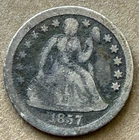 1857  LIBERTY SEATED SILVER DIME