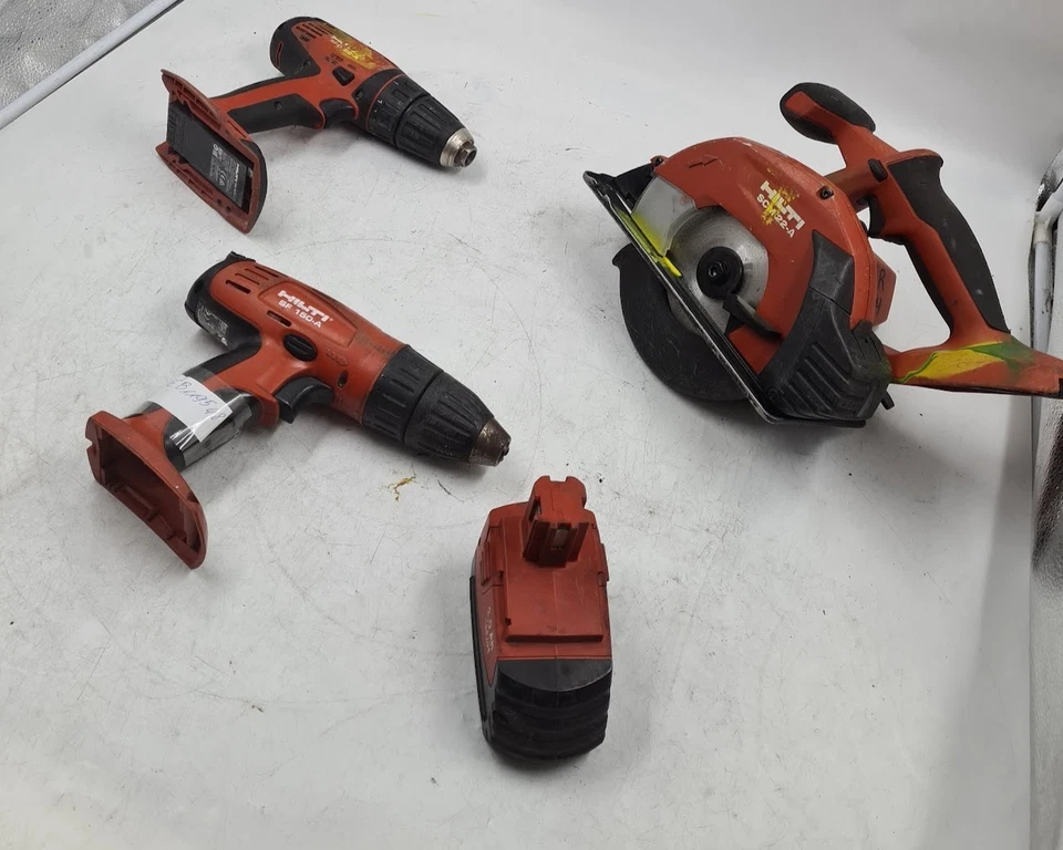 Lote de 4 herramientas Hilti diferentes SF 150-A, SFC 22-A, SCM 22-A no funcionan para piezas Foto 3 de 4