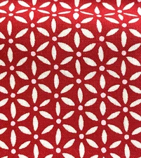 Moda Fabric Red Floral Pattern #19747 Made in Japan 100% Cotton 20 In x 42 In