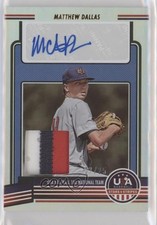 2023 USA Baseball Stars & Stripes Materials Prime 7/25 Matthew Dallas Auto 0j81