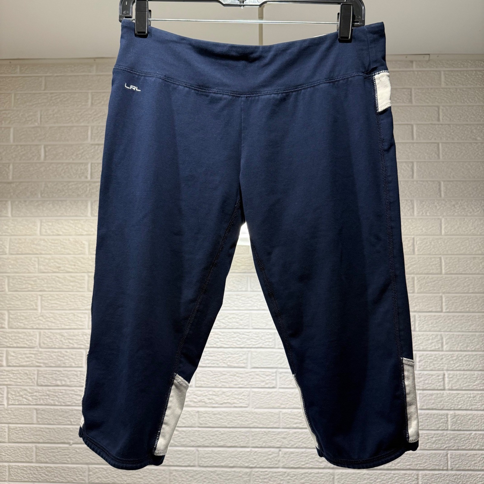 LRL Ralph Lauren Capri Leggings Womens Medium Activewear Athletic Pants