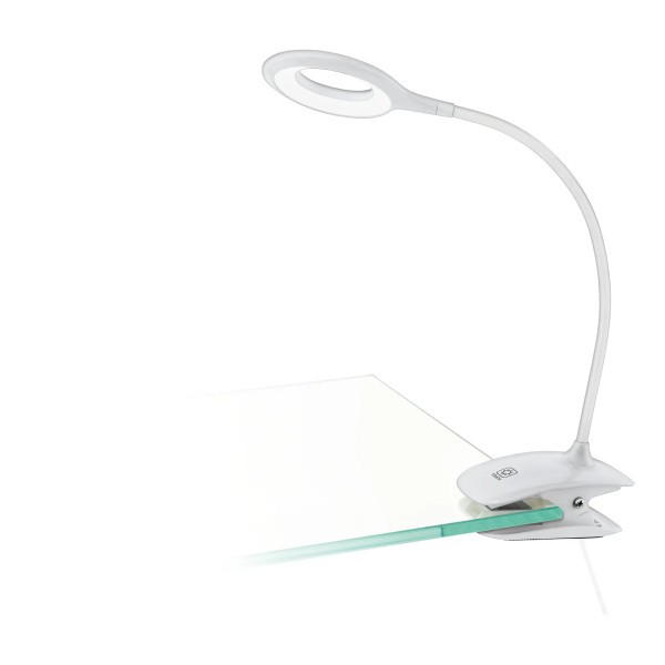 Eglo Led Klemmleuchte Cabado 3,2W Weiß Neutralweiß Tischleuchte-image