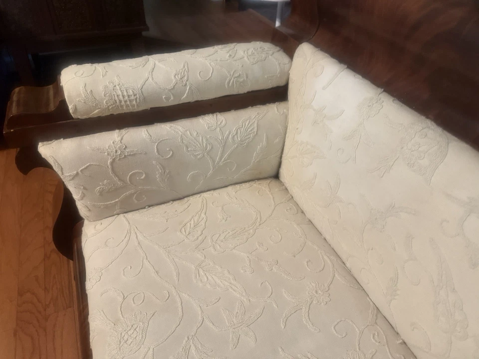 Fabulous Antique Early 1800’s Flame Mahogany Empire Sofa Circa 1830. Rare - Image 4 of 4